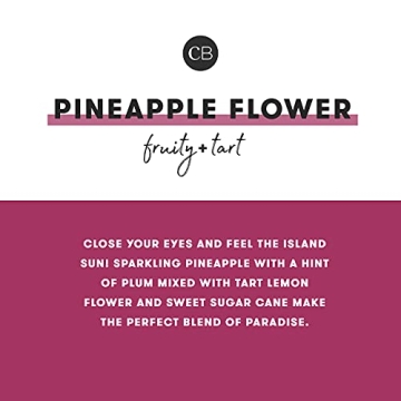 Capri Blue Pineapple Flower Candle - Luxury Aromatherapy