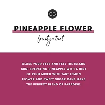 Capri Blue Pineapple Flower Candle - Luxury Aromatherapy