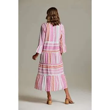 Mud Pie Women's, Pink Midi, Medium