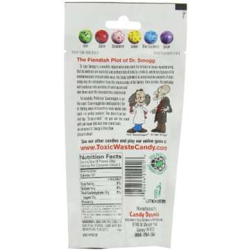 TOXIC WASTE Smog Balls Candy Gusseted Bags, 3 oz (Pack of 12)