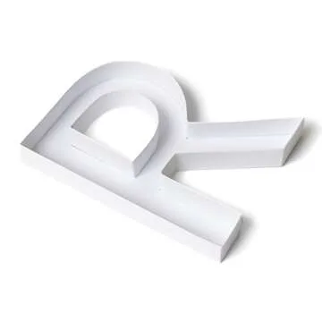 Sisterly Market Cardboard Letter R - Fun Party Centerpiece