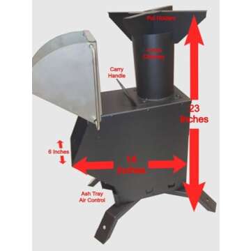 Bullet Proof Rocket Stoves 50 BMG Cooking and Emergency Tent Heater