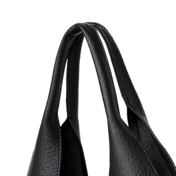 FANPOI Women’s Stylish PU Leather Tote Bag Set