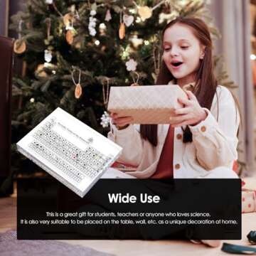 Large Periodic Table with 83 Real Elements for Education