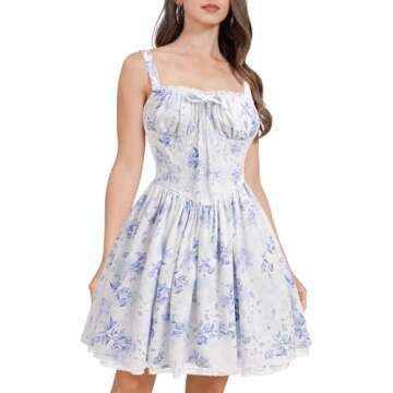 Stylish Women's Corset Mini Dress for Summer Fun