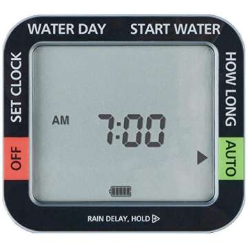 Melnor 65141AMZ 4 Zone Digital Water Timer, Grey, Black