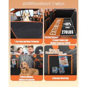 Instraella Back Seat Extender for Dogs | Travel Comfort and Protection