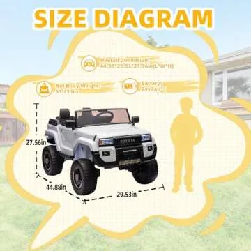 Licensed Toyota LC250 24V 2 Seater Kids Ride-On Car w/Parent Remote, Ride on Toys for Big Kids, 220W Motors, Shovel, Adjustable Speed, Bluetooth & Music - Ages 3+