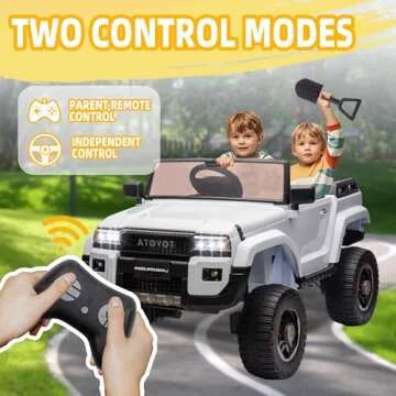 Licensed Toyota LC250 24V 2 Seater Kids Ride-On Car w/Parent Remote, Ride on Toys for Big Kids, 220W Motors, Shovel, Adjustable Speed, Bluetooth & Music - Ages 3+