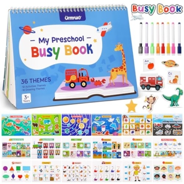 Busy Book for Toddlers - Preschool Learning Activities 36 Themes Learning Tracing Coloring Books, Tr...