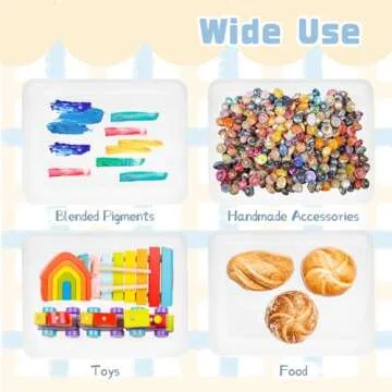 10 Pcs Plastic Art Trays,Reusable Plastic Trays for Serving Food and Parties,Stackable Activity Tray for DIY Projects,Painting,Beads11 x 8.3 x 1.2 Inch (Clear)