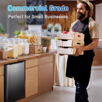 Compact 3 Cu.Ft Upright Freezer with Adjustable Thermostat