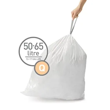 simplehuman Code Q Trash Bags - Durable, Custom Fit Liners