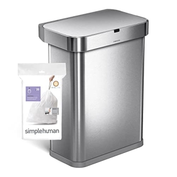 simplehuman Code Q Trash Bags - Durable, Custom Fit Liners