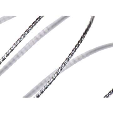 Square Twist Wire 20 Gauge (0.032") Sterling Silver – 0.81mm 2 Feet Half Hard Temper 925 Silver for Jewelry Making, Wire Wrapping, for Cabochon Settings, Rings, Bracelets, and Pendants SKU: ss14901