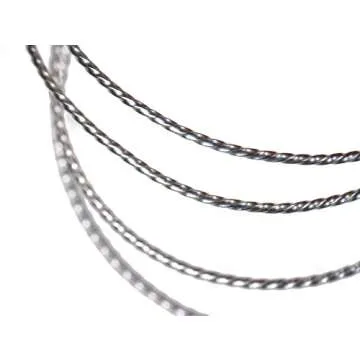 Square Twist Wire 20 Gauge (0.032") Sterling Silver – 0.81mm 2 Feet Half Hard Temper 925 Silver for Jewelry Making, Wire Wrapping, for Cabochon Settings, Rings, Bracelets, and Pendants SKU: ss14901