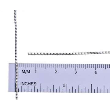 Square Twist Wire 20 Gauge (0.032") Sterling Silver – 0.81mm 2 Feet Half Hard Temper 925 Silver for Jewelry Making, Wire Wrapping, for Cabochon Settings, Rings, Bracelets, and Pendants SKU: ss14901