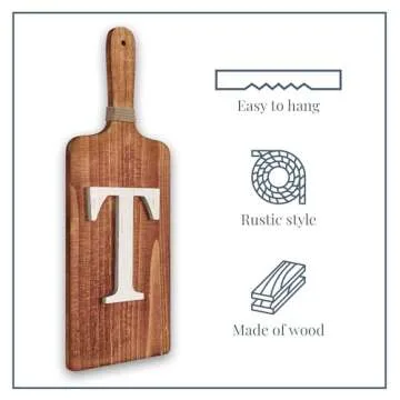 Barnyard Designs Hanging Eat Sign for Kitchen Wall Decor - Kitchen Wall Art Decor 6" x 15", Farmhouse Decorations for Wall, Rustic Eat Signs for Dining Room, Multicolor