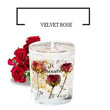 Romantic Times Jelly Jar Floral Scented Candle 50 Hours Burn