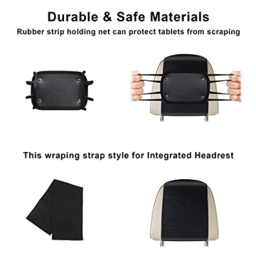 FANGOR Car Headrest Mount for Kids - Secure Tablet Holder