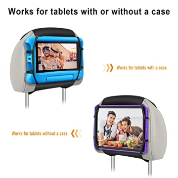 FANGOR Car Headrest Mount for Kids - Secure Tablet Holder