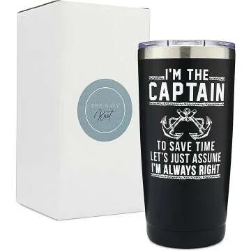 Funny Captain Tumbler for Boat Lovers