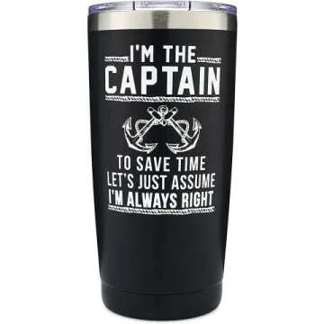 Funny Captain Tumbler for Boat Lovers