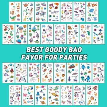 Metker Kids Temporary Tattoos 1700+ Patterns - Fun & Safe
