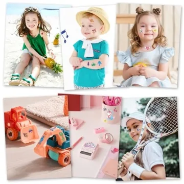 Metker Kids Temporary Tattoos 1700+ Patterns - Fun & Safe