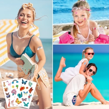 Metker Kids Temporary Tattoos 1700+ Patterns - Fun & Safe