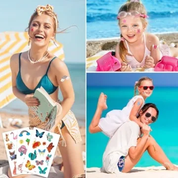 Metker Kids Temporary Tattoos 1700+ Patterns - Fun & Safe