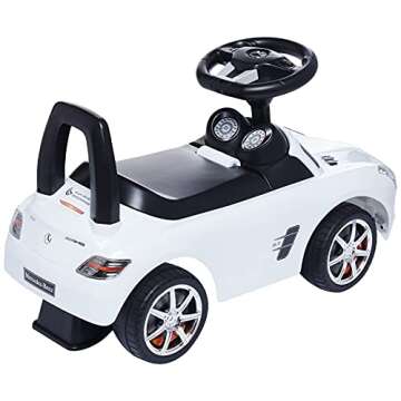 Best Ride On Cars Mercedes Benz push Car, White