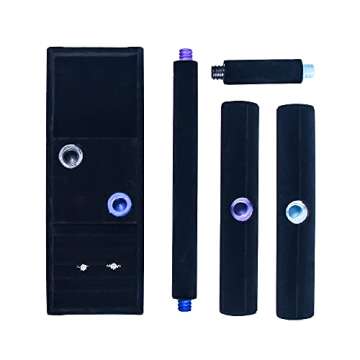 Coward 2 Tier Necklace Bracelet Holder Organizer With ring Tray, Multi-use Jewelry Display Stand For Necklace Bracelet Bangle Watch Scrunchie (Black/no Lid)