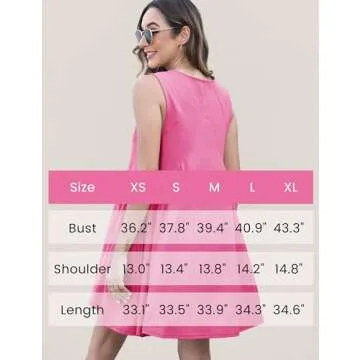 Athlisan Women's Casual Mini Dress with Pockets