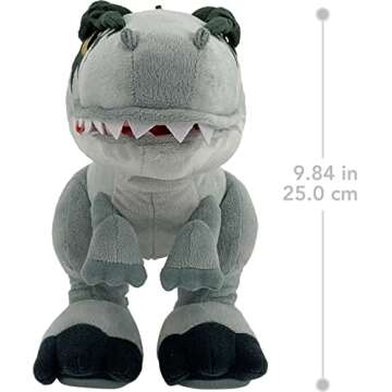 Mattel Jurassic World Dominion Chompin’ Action Giganotosaurus Plush Dinosaur Figure, Soft Doll with Roar Sound and Chomp Motion, Toy Gift