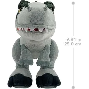 Mattel Jurassic World Dominion Chompin’ Action Giganotosaurus Plush Dinosaur Figure, Soft Doll with Roar Sound and Chomp Motion, Toy Gift