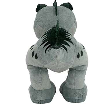 Mattel Jurassic World Dominion Chompin’ Action Giganotosaurus Plush Dinosaur Figure, Soft Doll with Roar Sound and Chomp Motion, Toy Gift