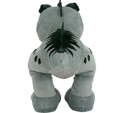 Mattel Jurassic World Dominion Chompin’ Action Giganotosaurus Plush Dinosaur Figure, Soft Doll with Roar Sound and Chomp Motion, Toy Gift