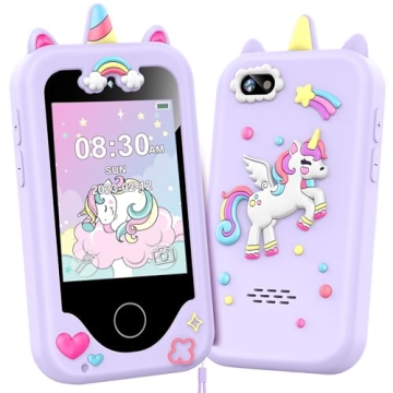 Kids Smart Phone for Girls, Christmas Birthday Gifts for Girls Age 3-10 Kids Toys Cell Phone, 2.8" T...