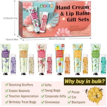 AZEN 30 Set Bridal Shower Hand Cream & Lip Balm