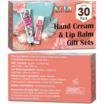 AZEN 30 Set Bridal Shower Hand Cream & Lip Balm