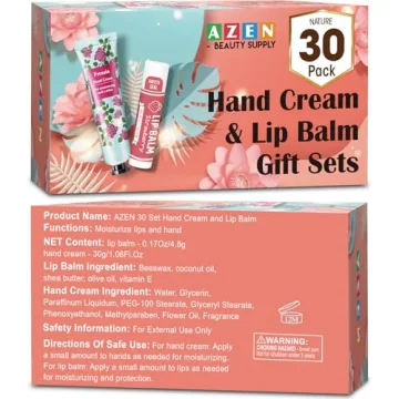 AZEN 30 Set Bridal Shower Hand Cream & Lip Balm