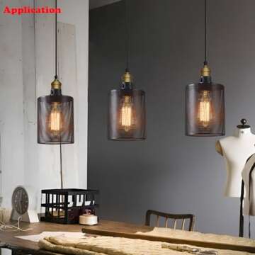 WOERFU E26 Vintage Black Metal Cage Edison Light Fixture for Pendant Wall Sconce Floor Lamp & Ceiling Light Fixture