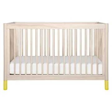 Beautiful Babyletto Gelato 4-in-1 Crib in Washed Natural & White