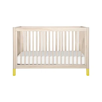 Beautiful Babyletto Gelato 4-in-1 Crib in Washed Natural & White