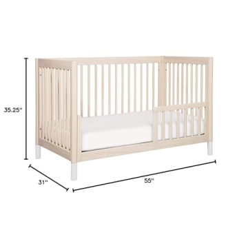 Beautiful Babyletto Gelato 4-in-1 Crib in Washed Natural & White