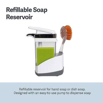 Casabella Sink Sider Soap Pump and Sponge Caddy