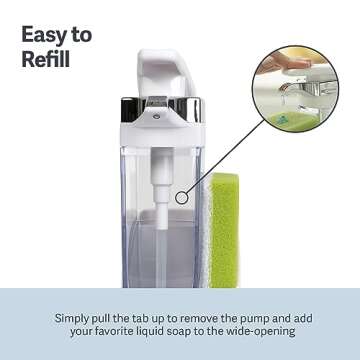 Casabella Sink Sider Soap Pump and Sponge Caddy