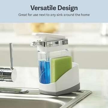 Casabella Sink Sider Soap Pump and Sponge Caddy