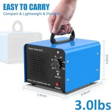 ECNLAN 0zone Generator, 30000mg/h 0zone Machine Ionizer for Home/Basement/Smoke/Pet Room